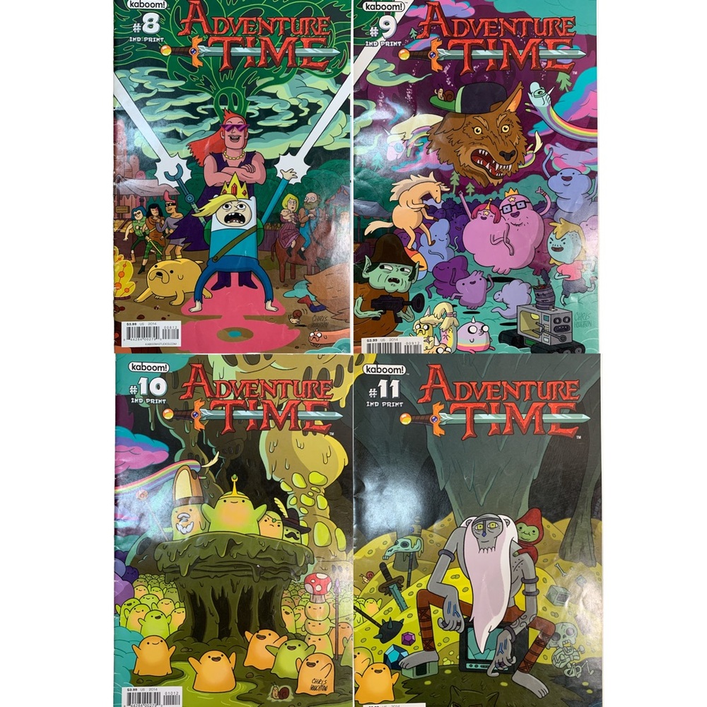 (4) Adventure Time Comics Pendleton Ward Variant Cover Chris Houghton 2nd Print